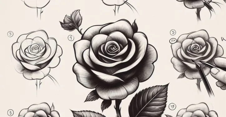 How to Draw a ROSE